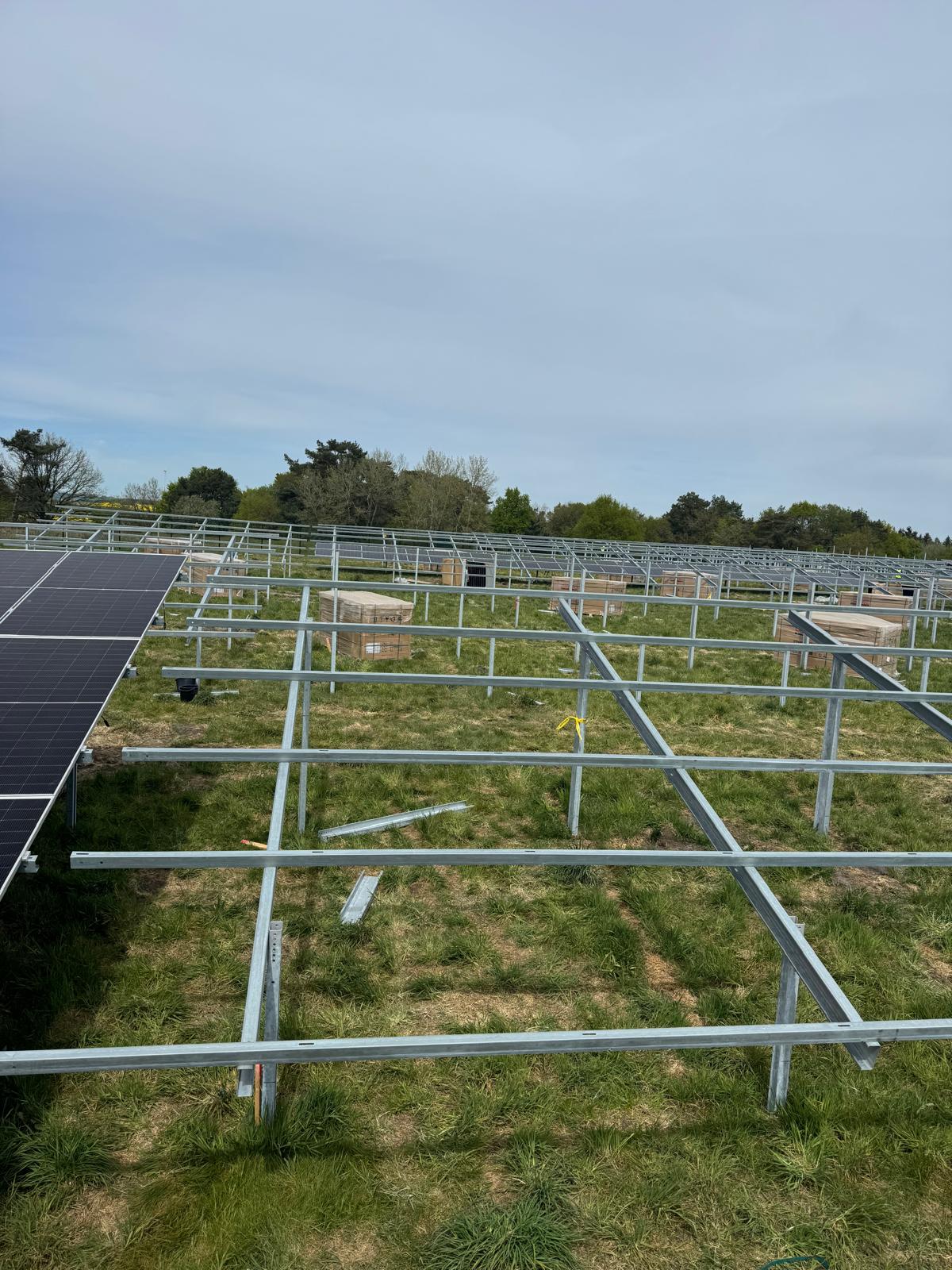 Completed photovoltaic installation